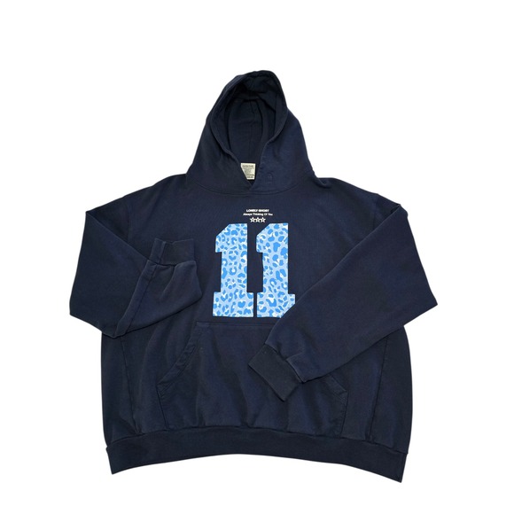 Lonely Ghost Always Thinking of You Graphic Print Hoodie 2X Pullover - Picture 1 of 13